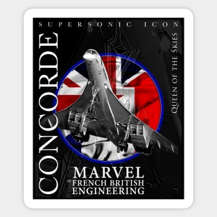 Concorde Supersonic British French Legendary Aircraft Sticker